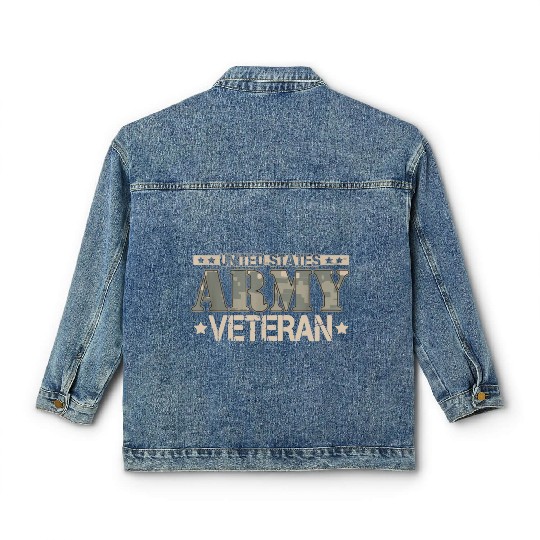 Army Veteran Classic Women's Denim Jackets