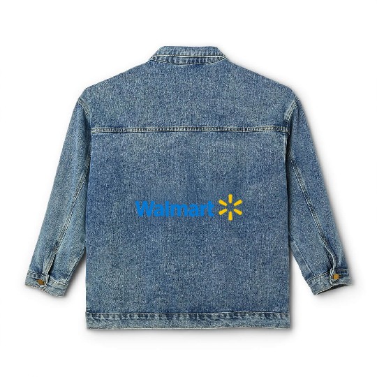 Walmart Logo Baseball Jerseys Classic Women's Denim Jackets