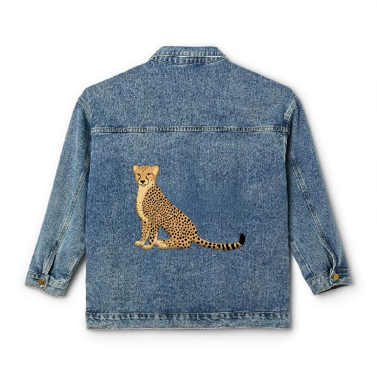 Cheetah Classic Women's Denim Jackets