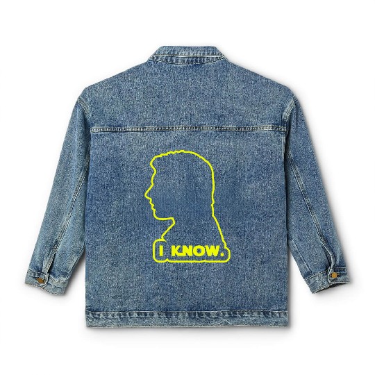 Han Solo - I Know. Design Classic Women's Denim Jackets