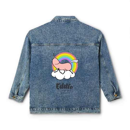 Eddie Funky Unicorn Dick Classic Women's Denim Jackets