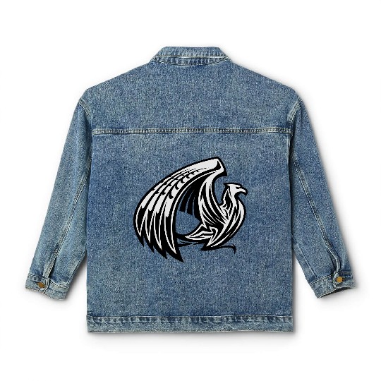 Tribal Eagle Classic Women's Denim Jackets