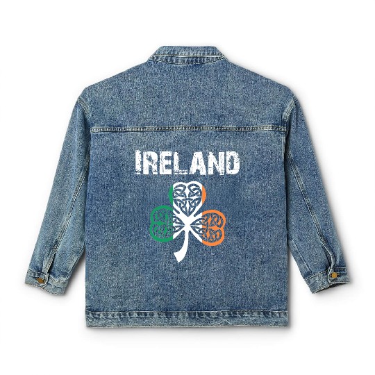 Nation-Design Ireland Shamrock iATy Classic Women's Denim Jackets