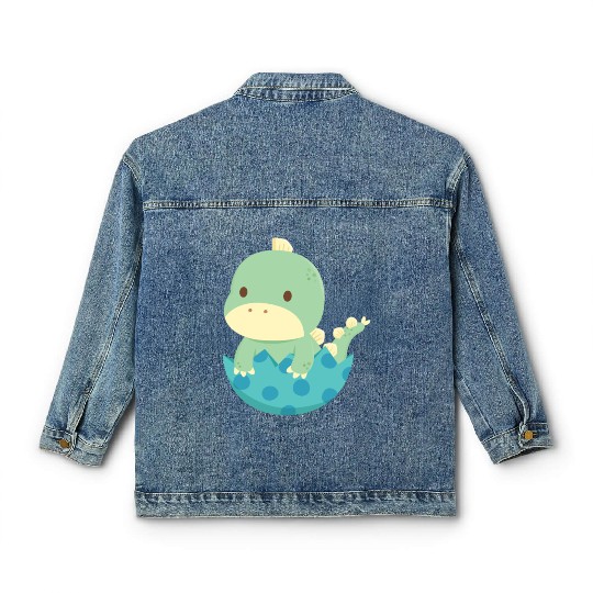 Baby Dino Hatch Newborn Classic Women's Denim Jackets