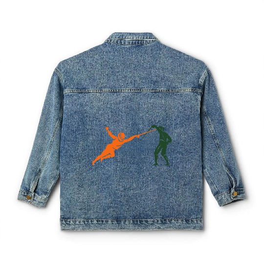 fencing Classic Women's Denim Jackets