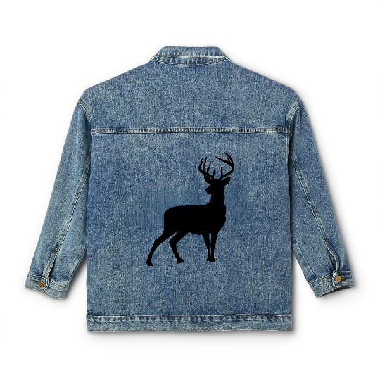 Animals Deer Elk Classic Women's Denim Jackets