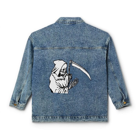 Grim Reaper Classic Women's Denim Jackets