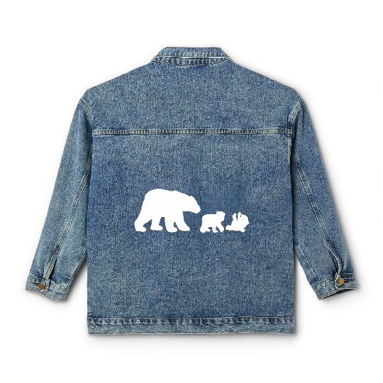 POLAR BEAR AND CUBS Classic Women's Denim Jackets