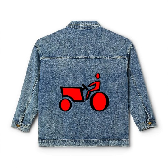farmer gardener gardening scarecrow tractor38 Classic Women's Denim Jackets