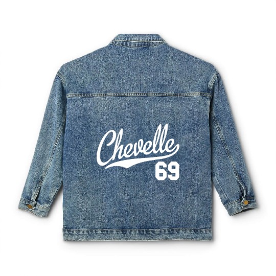 Chevelle 69 Script Tail Classic Women's Denim Jackets 1969 Classic Muscl