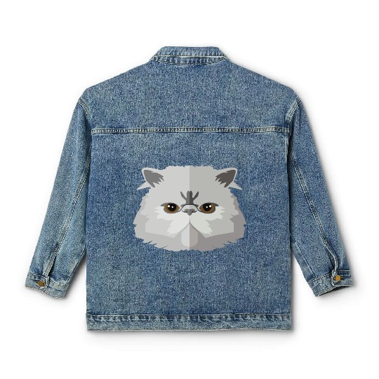 Cat face Classic Women's Denim Jackets
