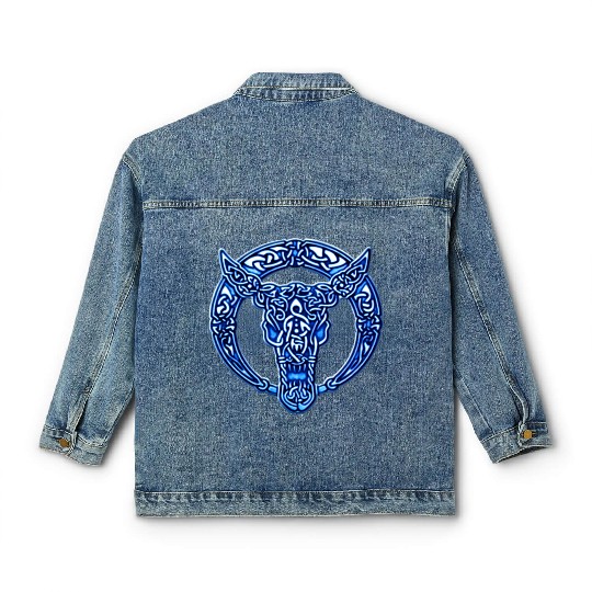Blue Celtic Bull Classic Women's Denim Jackets