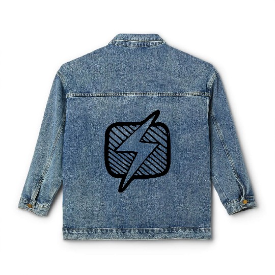 Jobs electrician lightning 028 ai vectorstock 213 Classic Women's Denim Jackets