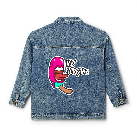 ice scream Classic Women's Denim Jackets