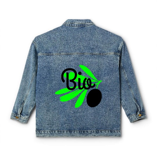Bio olive branch Classic Women's Denim Jackets