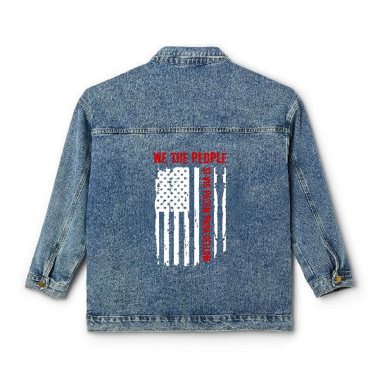 We The People Si Vis Pacem Para Bellum Classic Women's Denim Jackets