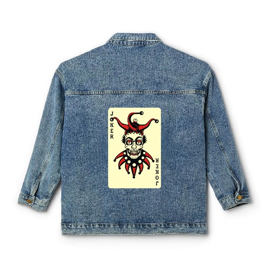 Joker Card Classic Women's Denim Jackets