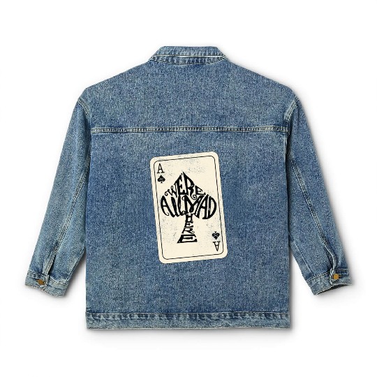 Alice in Wonderland | Ace Of Spades Were All Mad Here Classic Women's Denim Jackets