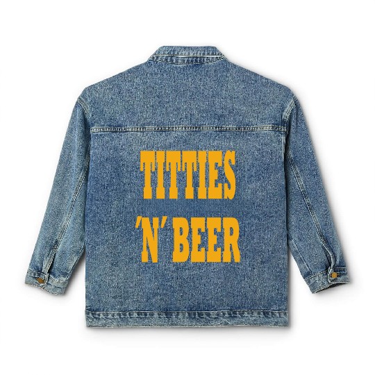 TITTIES N BEER Classic Women's Denim Jackets