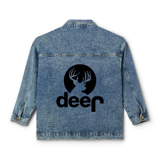 Deer Jeep Hunting Classic Women's Denim Jackets