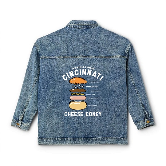 the world famous cincinnati cheese coney chef Classic Women's Denim Jackets