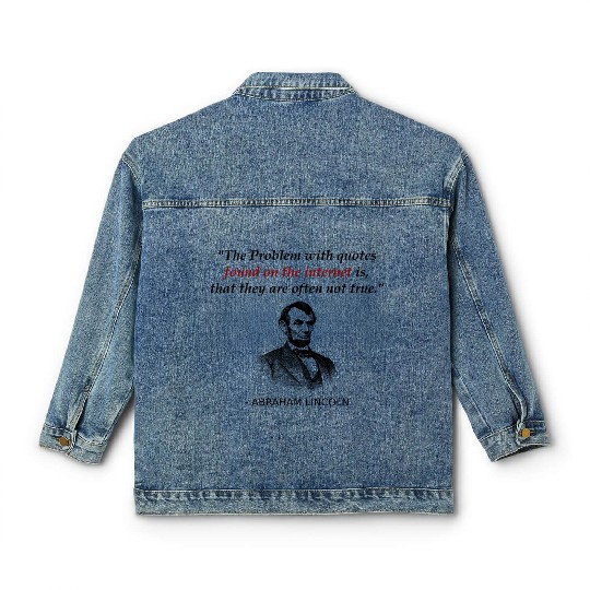 Funny Abraham Lincoln History Teacher Classic Women's Denim Jackets Source