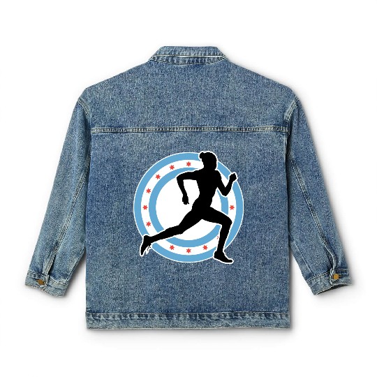 CHICAGO MARATHON 7 Classic Women's Denim Jackets