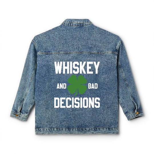 Ireland Whiskey St Patricks Day Classic Women's Denim Jackets