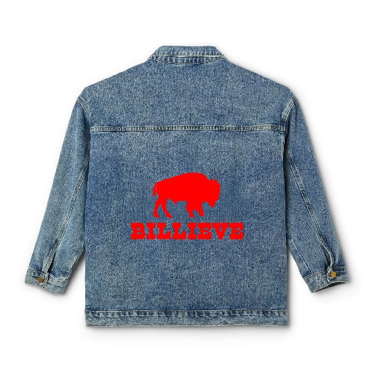 Bills Mafia Billieve - Buffalo Football Classic Women's Denim Jackets