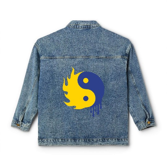 Ying Yang Classic Women's Denim Jackets
