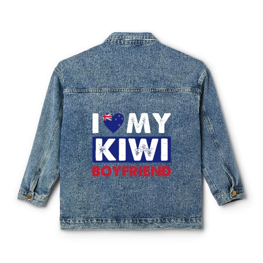 Kiwi Boyfriend Love Classic Women's Denim Jackets