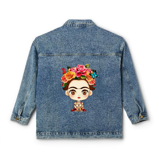 FRIDA KAHLO woman Classic Women's Denim Jackets