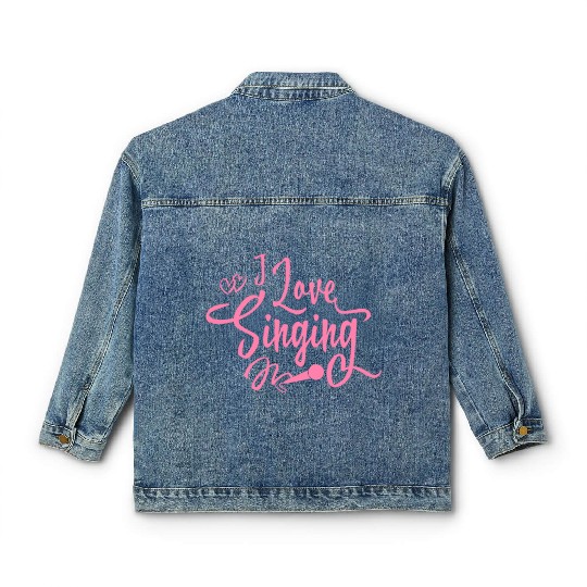 Song Sing Singing School Mom Singer Singing Classic Women's Denim Jackets