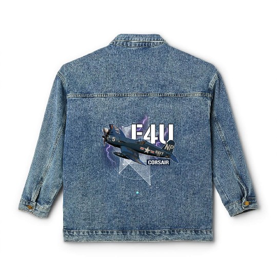 F4U Corsair WWII Aircraft Gift Classic Women's Denim Jackets