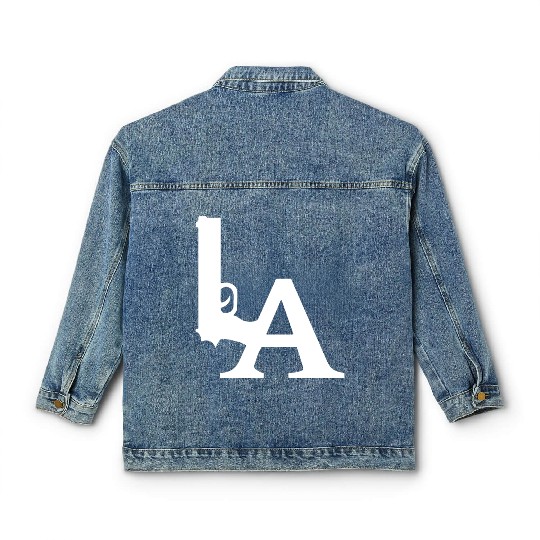 LA Dodgers Gun Los Angeles Hollywood California Classic Women's Denim Jackets