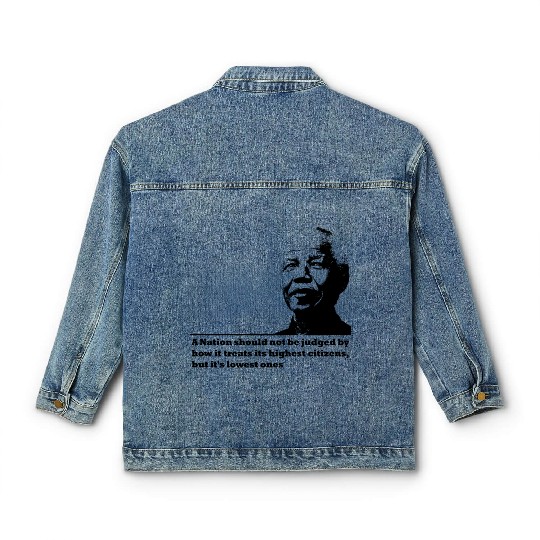 Nelson Mandela Classic Women's Denim Jackets