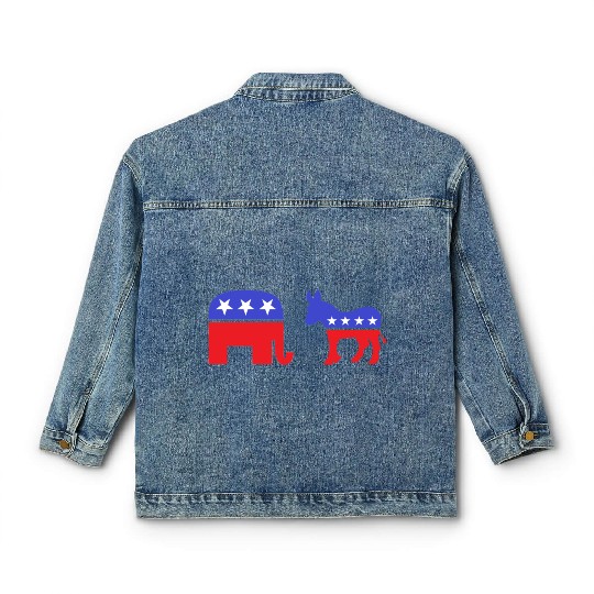 Democrat Republican Classic Women's Denim Jackets