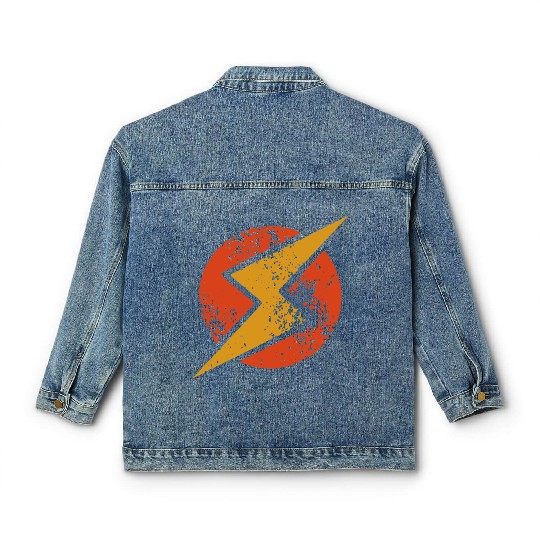 Lightning Bolt Classic Women's Denim Jackets