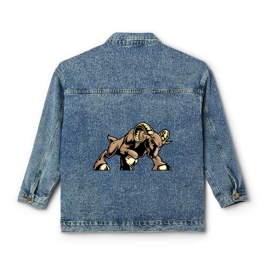 ram goat 2 Classic Women's Denim Jackets