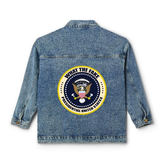 fake presidential seal Classic Women's Denim Jackets
