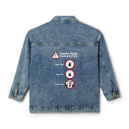 Anti-Trump Classic Women's Denim Jackets Different Kinds of Tick