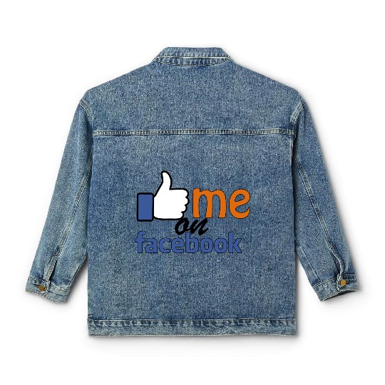like me on facebook Classic Women's Denim Jackets