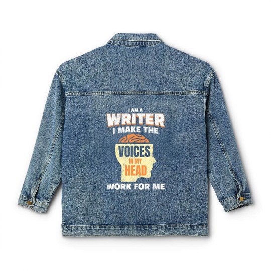 Book writer Blog writer script writer Classic Women's Denim Jackets