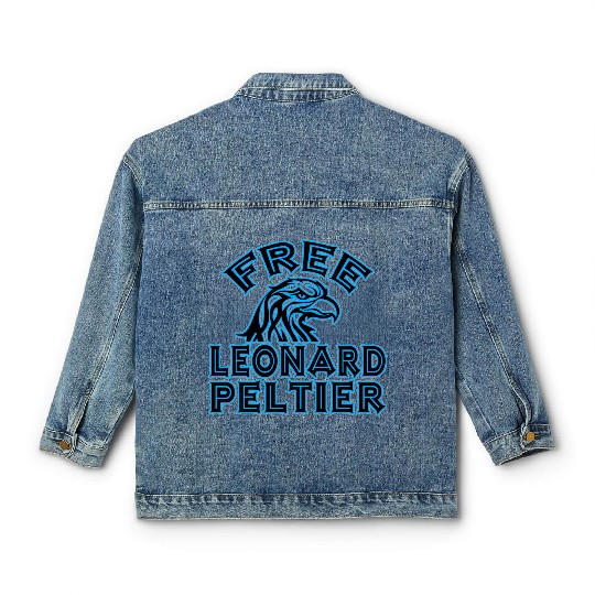 FREE LEONARD PELTIER eagle natives YStone Classic Women's Denim Jackets