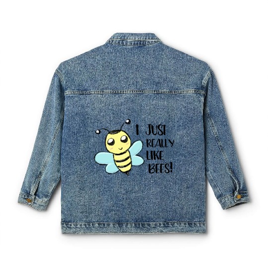I just really like Bees Love Bee Beekeeper Classic Women's Denim Jackets