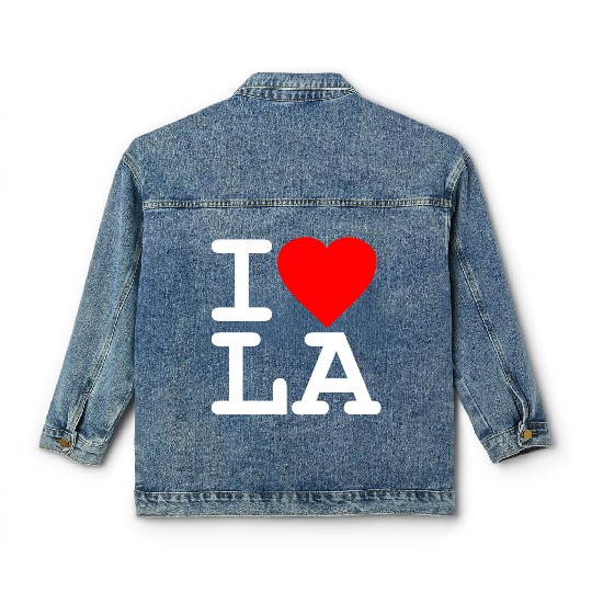 I Love LA Los Angeles Classic Women's Denim Jackets