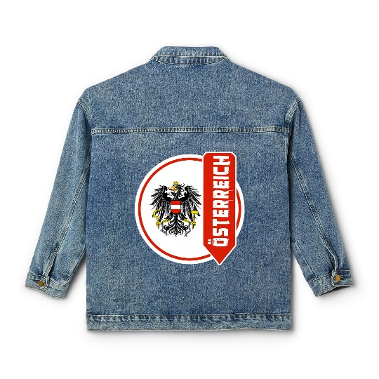 Austria Design with Eagle / Gift Classic Women's Denim Jackets
