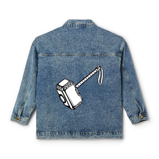 Hammer Thor myth fable god greek gift Classic Women's Denim Jackets