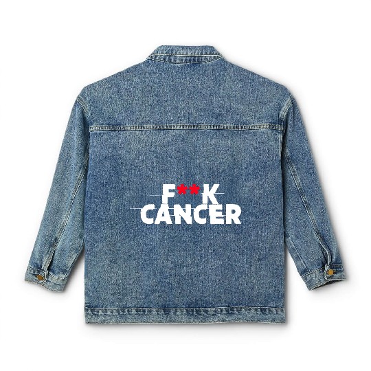 FUCK CANCER Classic Women's Denim Jackets