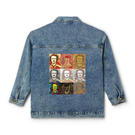 Unique Portrait Reveals Young Edgar Allan Poe Classic Women's Denim Jackets
